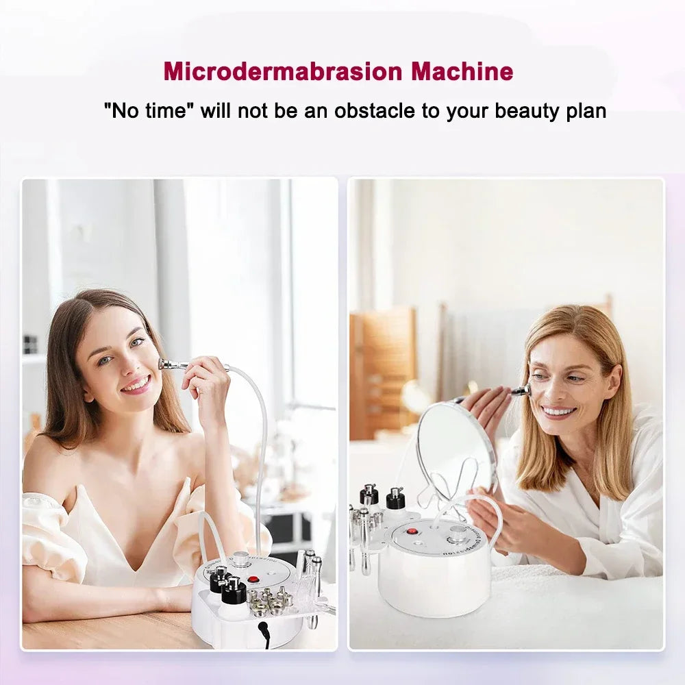 VamsLuna 3-in-1 Diamond Microdermabrasion Machine | Home Use