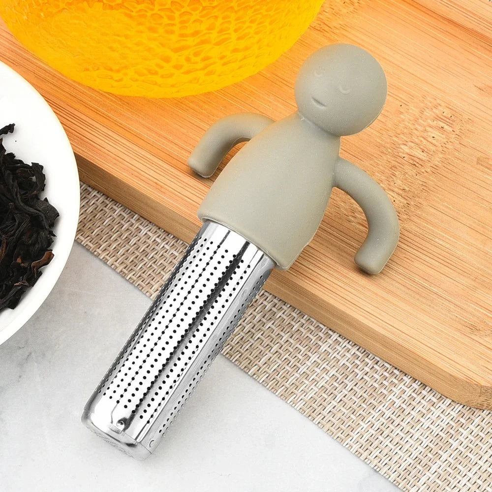 Stainless Steel Tea Infuser Kitchen Accessory Household Use Reusable Metal Makeup Brushes Massage Kitchen Dining Bar Garden Peaceful Pleasures Health and Wellness
