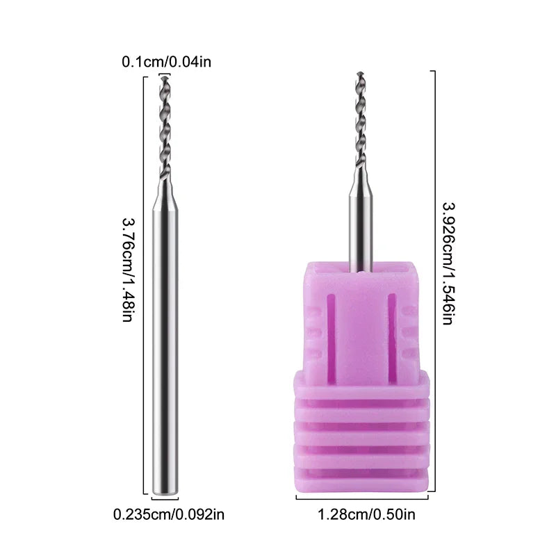 Nail Art Perforation Grinding Head Tungsten Steel Nail Drill Bits DIY Punk Style Nail Charms Manicure Tool Machine Accessories Peaceful Pleasures Health and Wellness