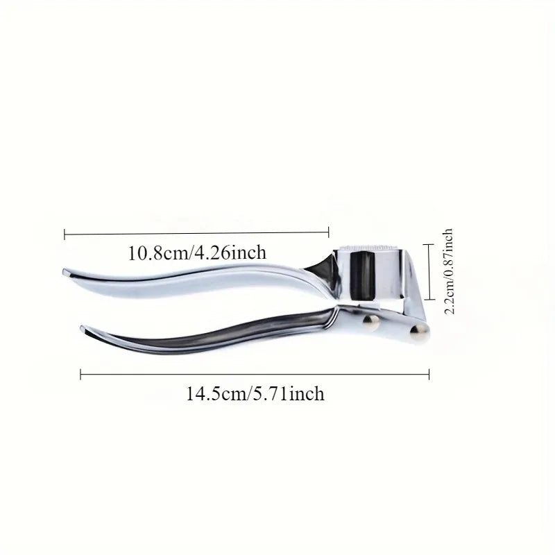 Stainless Steel Garlic Press & Ginger Crusher | Labor-Saving