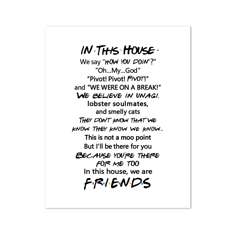 Unagi Definition Canvas Print | Friends TV Show Wall Art