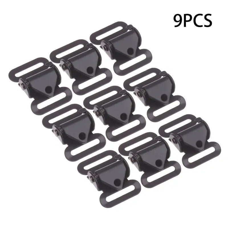 Metal Anti-Slip Buckle Fasteners for Backpack & Luggage (3 Pcs)