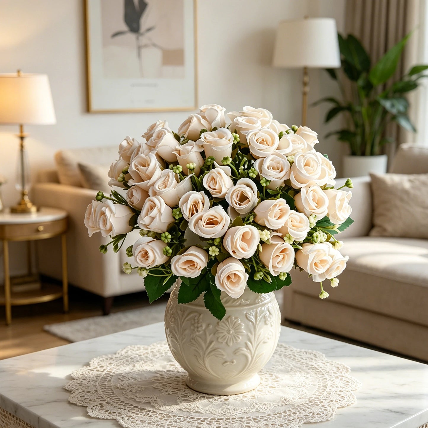 Silk Artificial Flower Bouquet | Wedding, Home & Garden Decor
