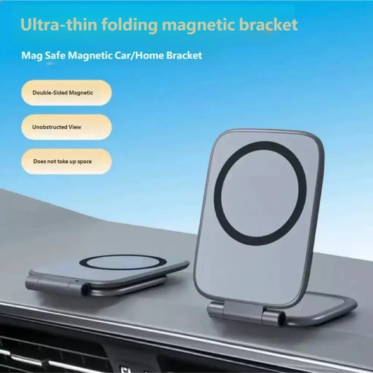 Dual Magnetic Phone Stand – Foldable Car Phone Holder Magnetic Phone Mount Peaceful Pleasures Health and Wellness