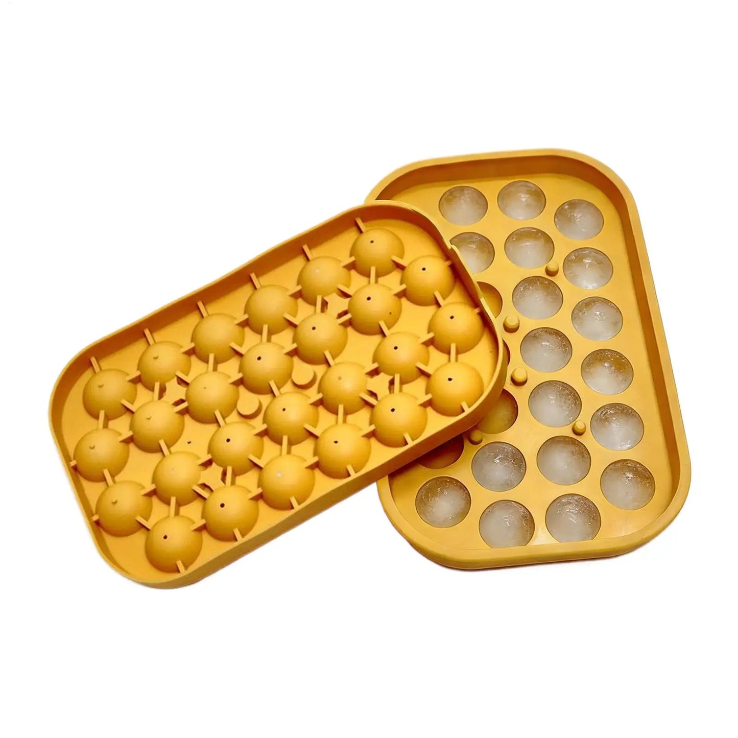 Silicone Ice Ball Mold – 26-Grid Tray with Lid | Easy Release