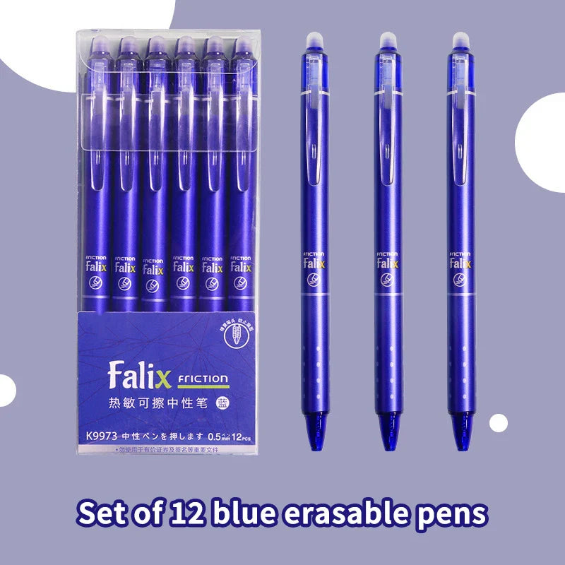 12-Pack 0.5mm Press Gel Pens – Smooth Writing School & Office