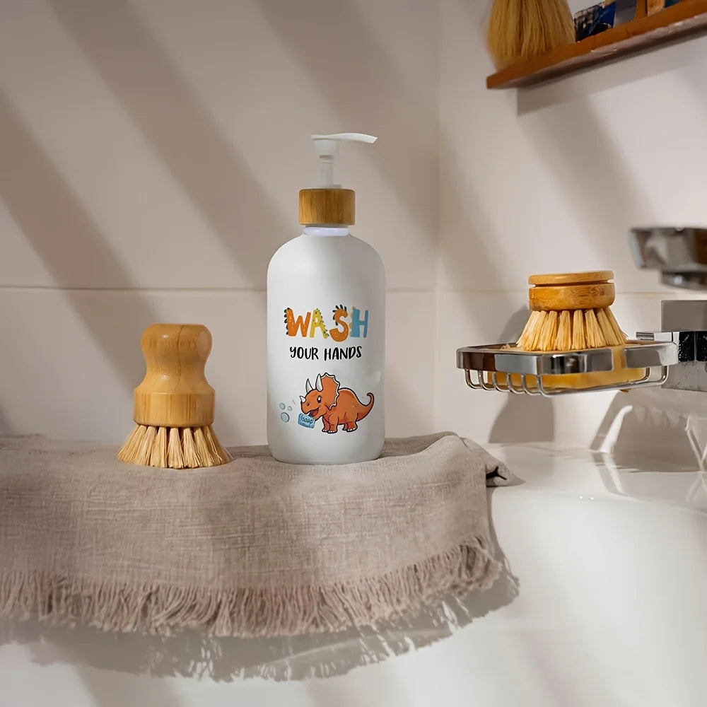 Dinosaur Soap Dispenser with Pump – Fun Kids Bathroom & Kitchen Countertop Hand Soap Dispenser