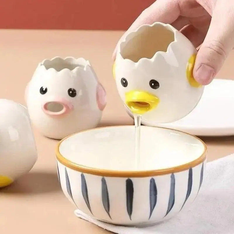 Funny Small Chick Separator Suitable Eggs Yolk White Ceramics