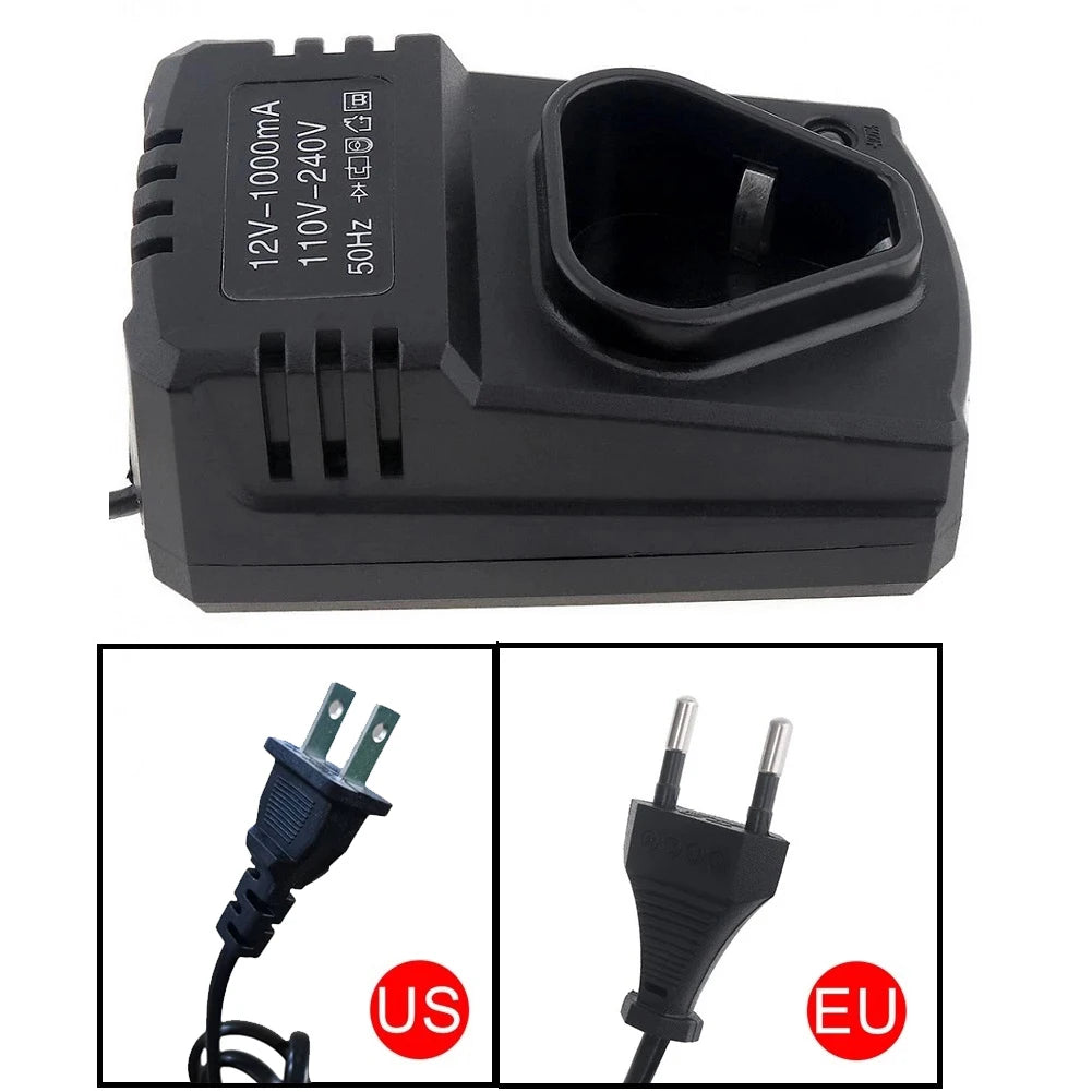 12V DC US EU Li-ion Rechargeable Charger Support 110-240V Electrical