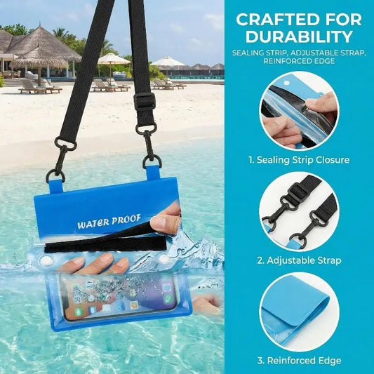 Waterproof Phone Pouch Waist Pack – Touchscreen Dry Bag Waterproof Phone Pouch Oasis Select