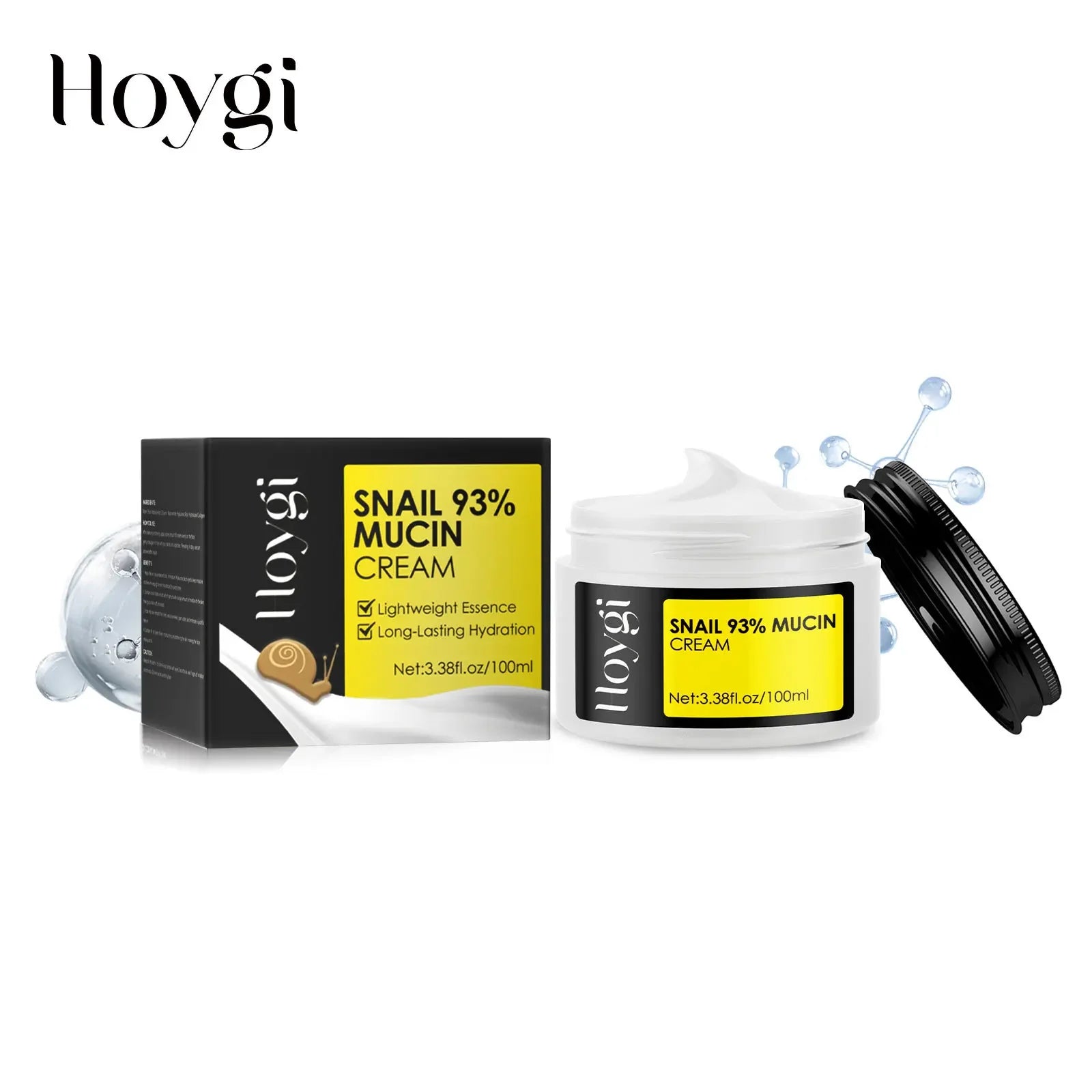 Snail Mucin Cream Anti Aging Lifting Fade Fine Line Repair Smoothing Pores Hydrating Moisturizing Skin Care Collagen Face Cream Peaceful Pleasures Health and Wellness 100ml Boxed