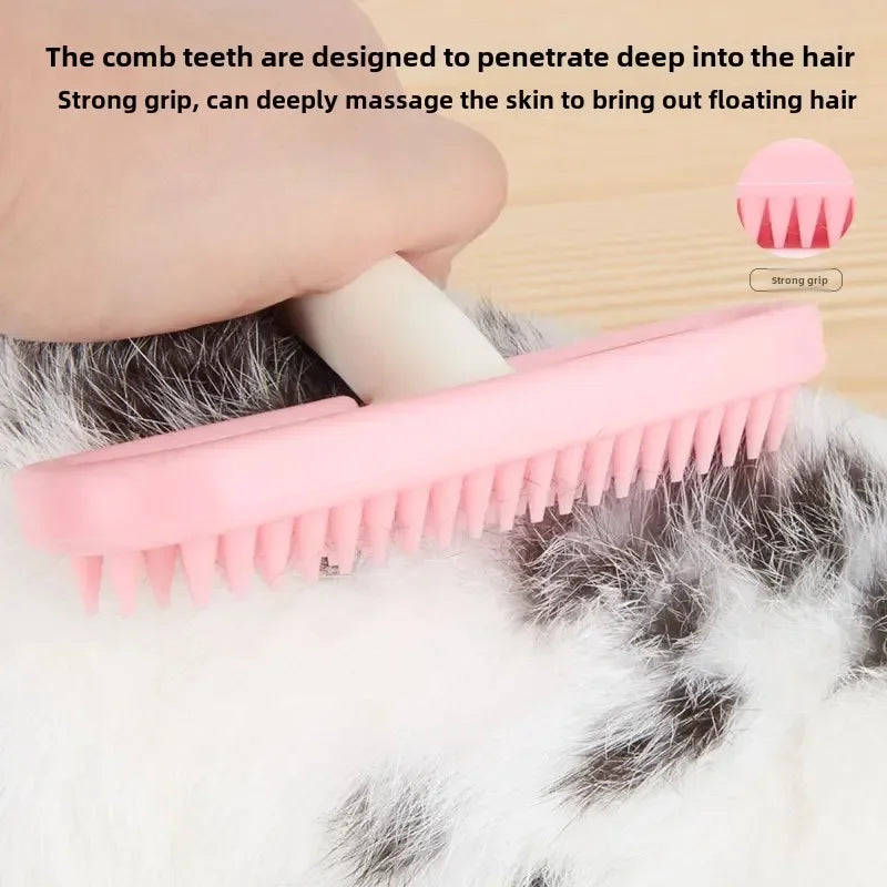 Silicone Pet Grooming Comb | Rabbit, Cat & Guinea Pig
