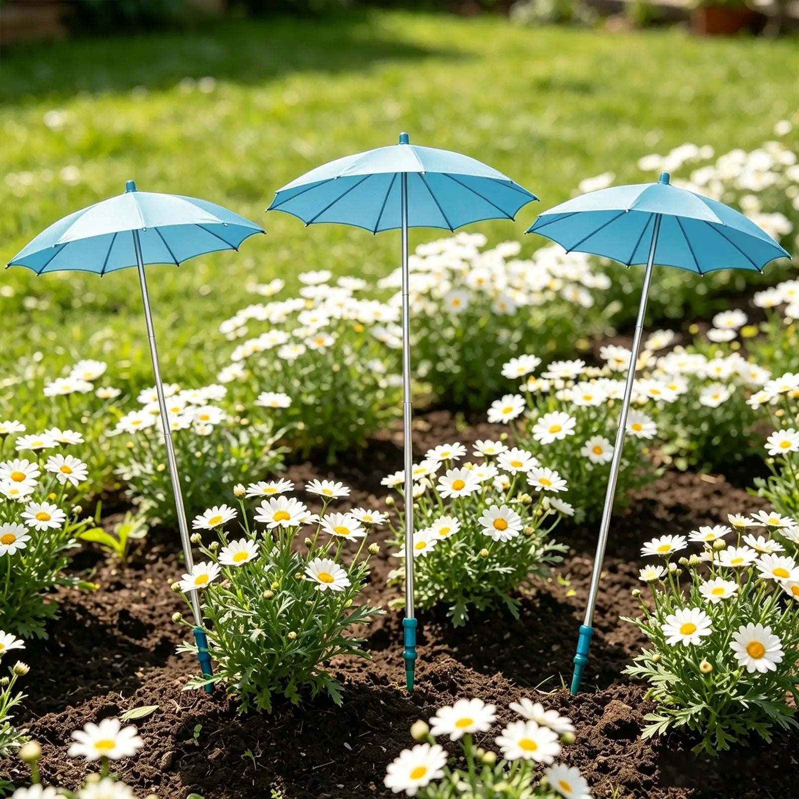 Plant Umbrella 3 Piece Retractable Sun Shade Umbrella Shade For Potted Plants For Garden Balcony Seedlings Flower Beds Peaceful Pleasures Health and Wellness