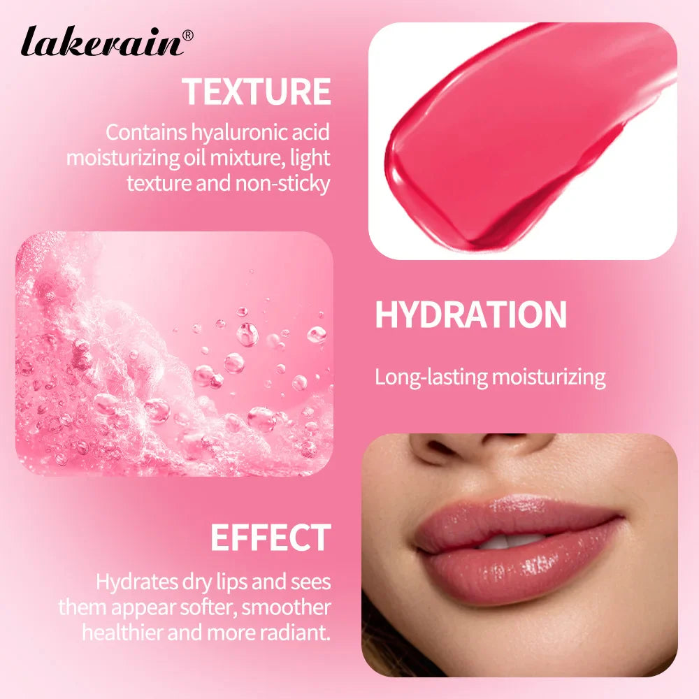 Lakerain Glow Oil Balm – Moisturizing Glossy Lip Balm