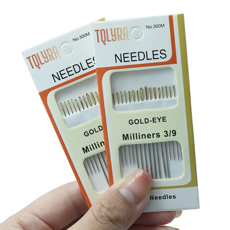 Sewing Needles 16 Gold Tail 3/9 Multi purpose Hand Sewing Needles Fine Carbon Steel Hand Sewing Needles Peaceful Pleasures Health and Wellness