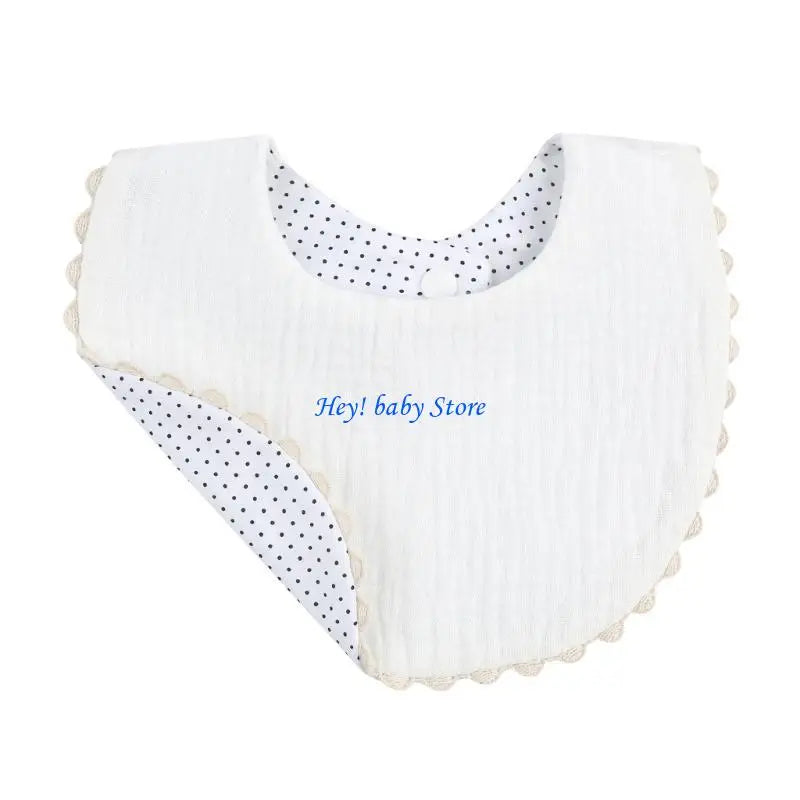 Cotton Baby Drool Bibs & Burp Cloth | Soft Absorbent Infant Bib