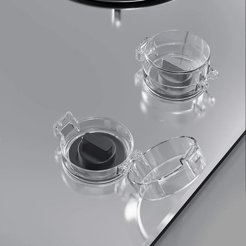 6pcs Household Gas Switch Protective Cover Child Proof Stove Oven Knob Covers Child Safety Lock Clear/Black Stove Guard Proof Peaceful Pleasures Health and Wellness WHITE 6 pcs