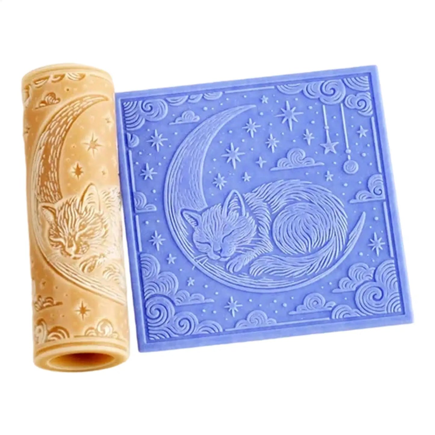 Clay Texture Roller with Patterns - Pottery & Polymer-Clay Tools for Adults Kids, Creative Ceramic Embossing Art Craft Supplies Peaceful Pleasures Health and Wellness