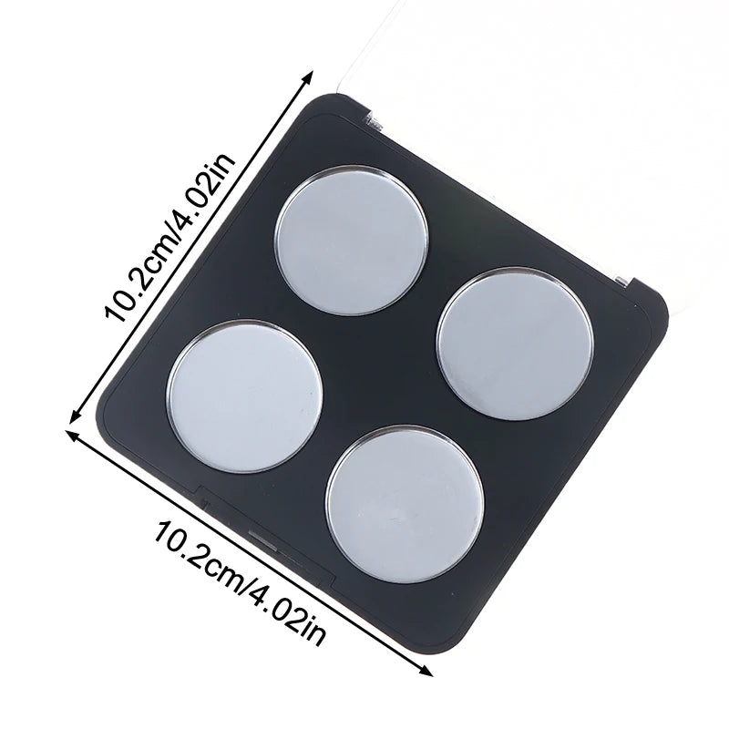 4 Grids Magnetic Makeup Palette Empty Cosmetics Dispensing Storage Box For Eyeshadow Lip Color Powder Blusher Highlighter Peaceful Pleasures Health and Wellness