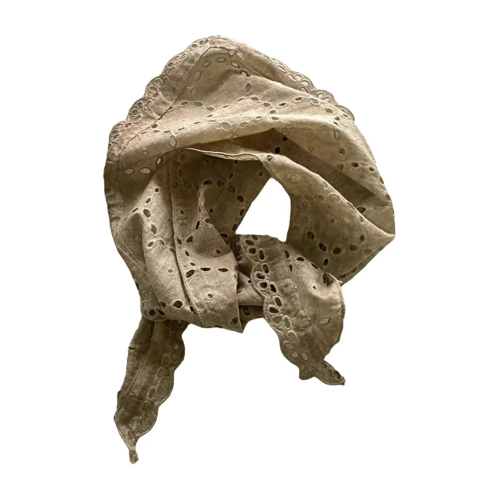 Lightweight Cotton Triangle Scarf – Head Wrap & Neck Bandana