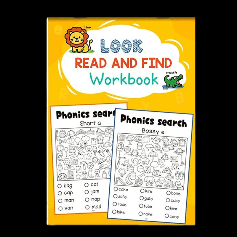 Coloring Book Finding Hidden Items Children's Activity Workbook