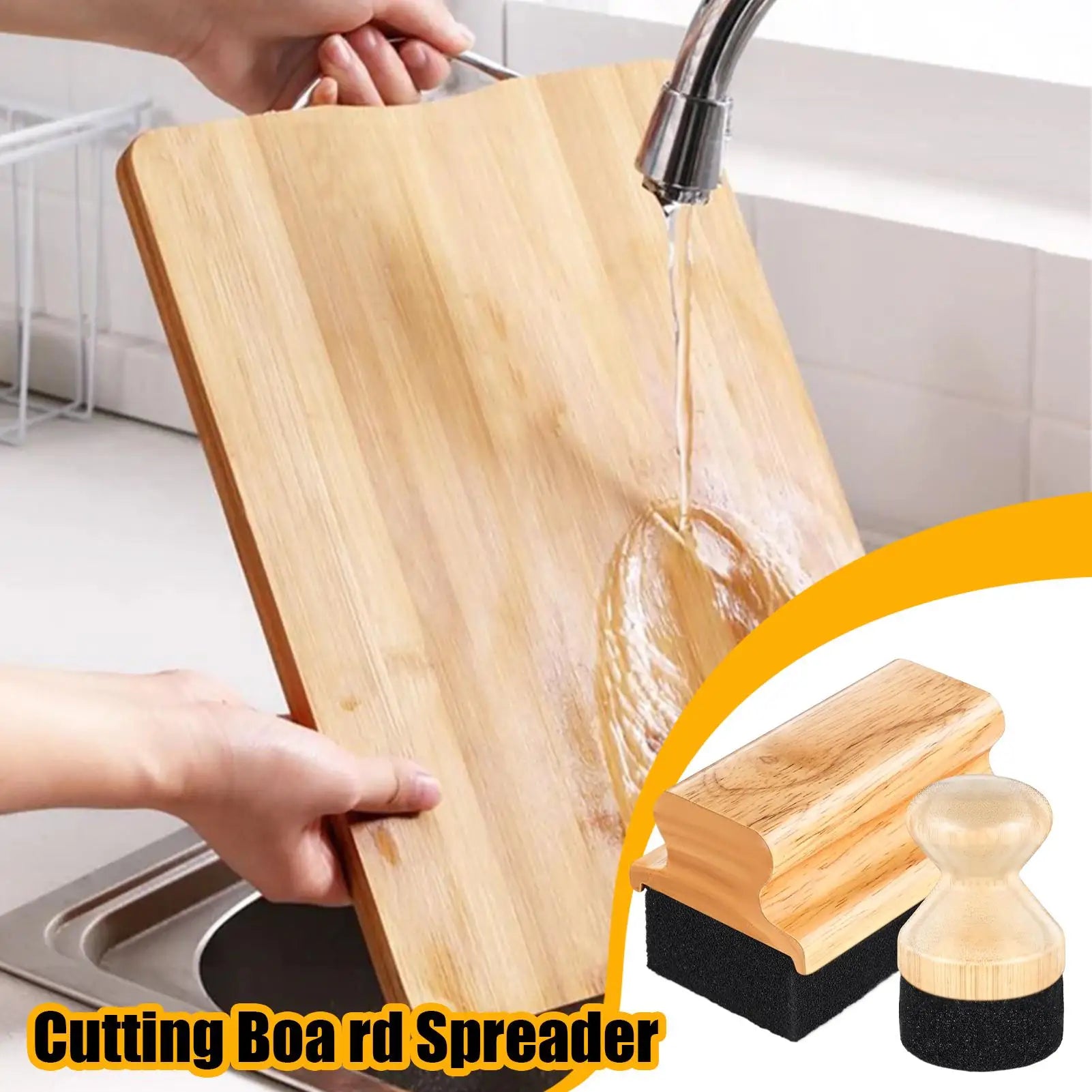 Mineral Oil Applicator Scrub Brush for Cutting Boards & Butcher Block Wood Care Applicator Brush Peaceful Pleasures Health and Wellness China Mainland