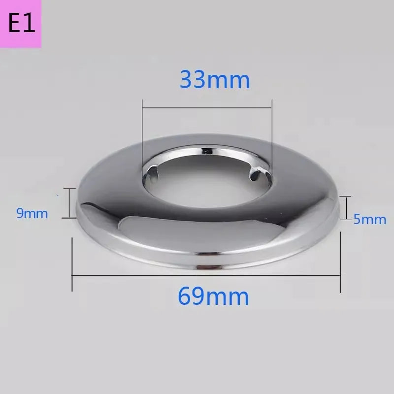 2PCS Stainless Steel Faucet Pipe Decorative Cover 1/2" 3/4" 1"
