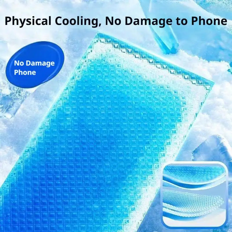 Instant Cooling Patch Phone Cooler Ice Gel Sticker Outdoor Cold Compress for Summer Heatstroke Prevention Phone Accessories Peaceful Pleasures Health and Wellness