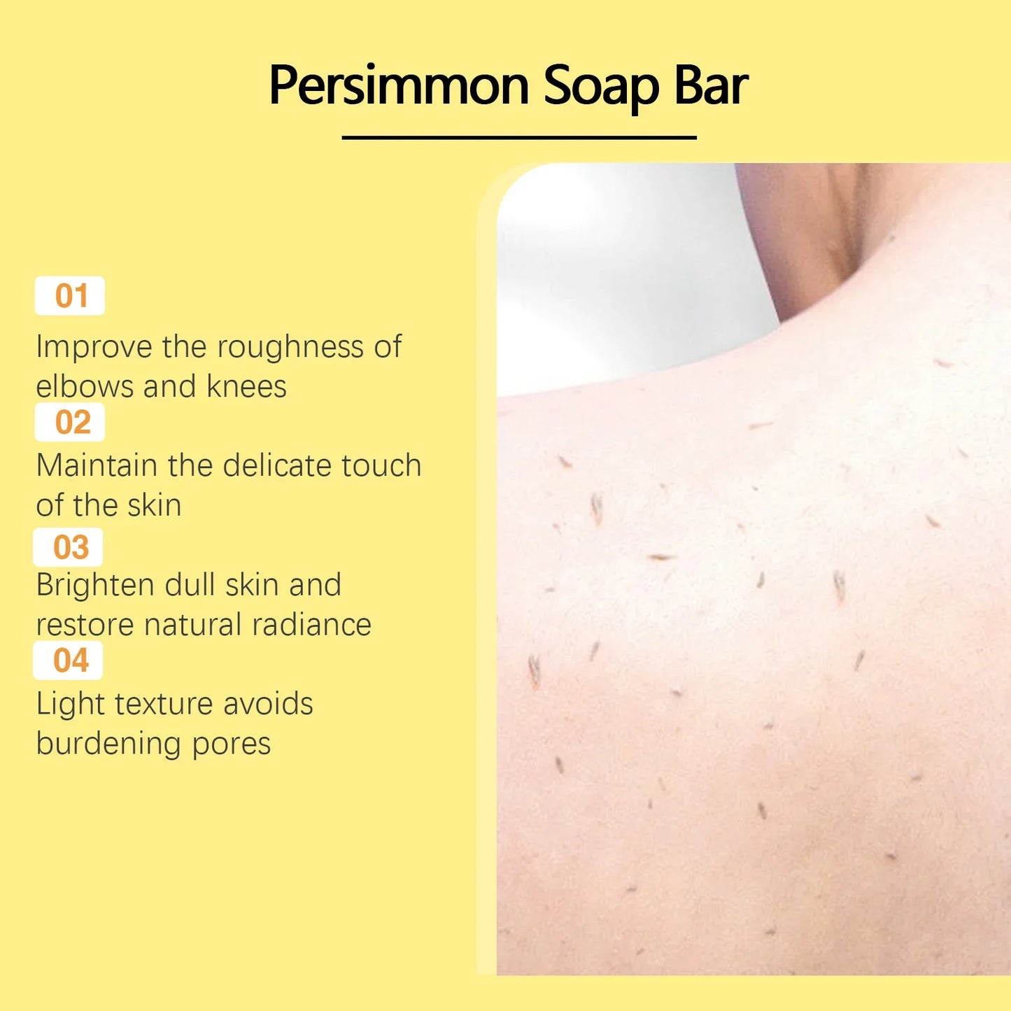 Persimmon Bath Soap – Exfoliating, Moisturizing Body Bar