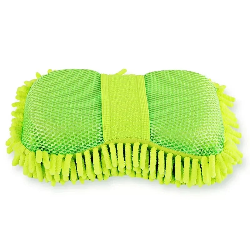 Microfiber Car Washer Sponge Cleaning Car Care Detailing Brushes Washing Towel Auto Gloves Styling Accessories Peaceful Pleasures Health and Wellness green