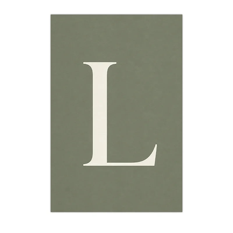 Personalized Animal Letter Canvas Art – Kids Nursery Wall Decor