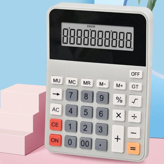 12-Digit Large Screen Business Calculator – Battery Powered Desktop Calculator Peaceful Pleasures Health and Wellness