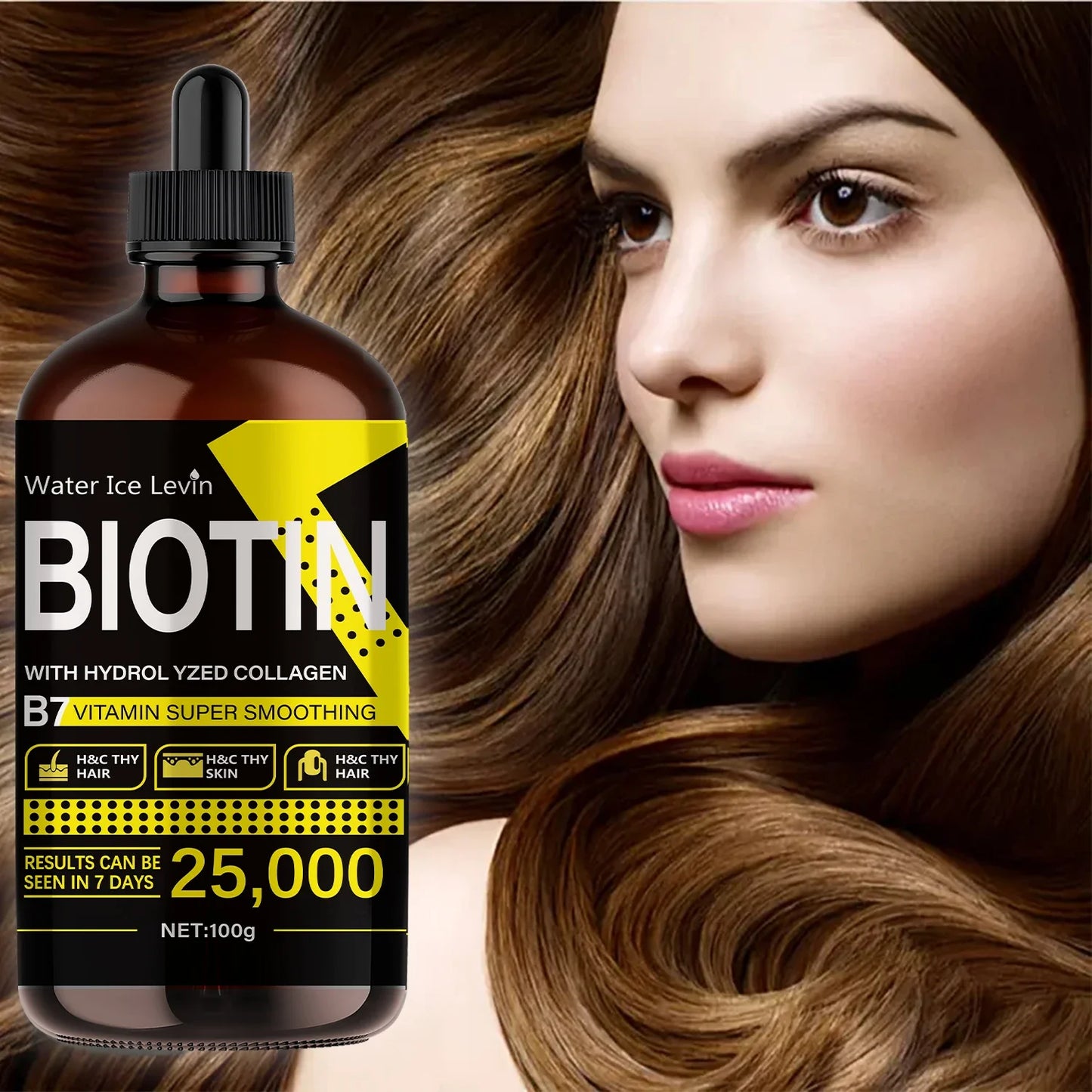 Biotin Hair Oil with Collagen & Vitamin E – Shine & Nourish