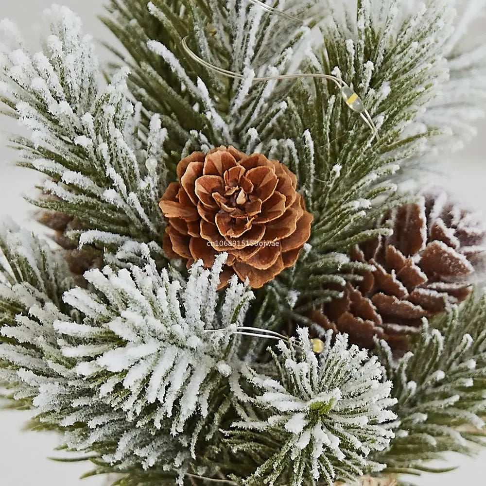 20cm Miniature Christmas Tree Mini Artificial Christmas Tree Vivid Decorations Portable Delicate Tree Ornaments Desktop Decor Peaceful Pleasures Health and Wellness