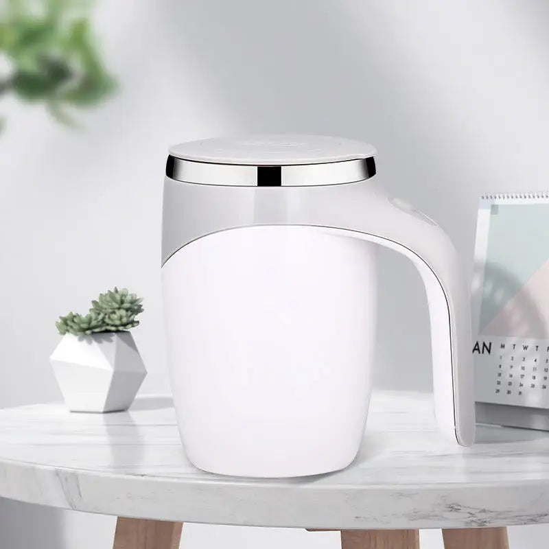 The travel automatic mixing cup - a portable rechargeable stainless steel rotating mixer for coffee and smoothie cups Peaceful Pleasures Health and Wellness