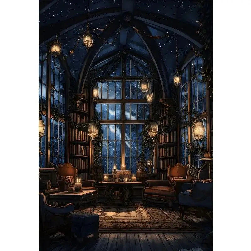 Magical Wizard Castle Canvas Wall Art | Fantasy Witchcraft Poster Canvas Wall Art Peaceful Pleasures Health and Wellness 3 40x60cm Unframed