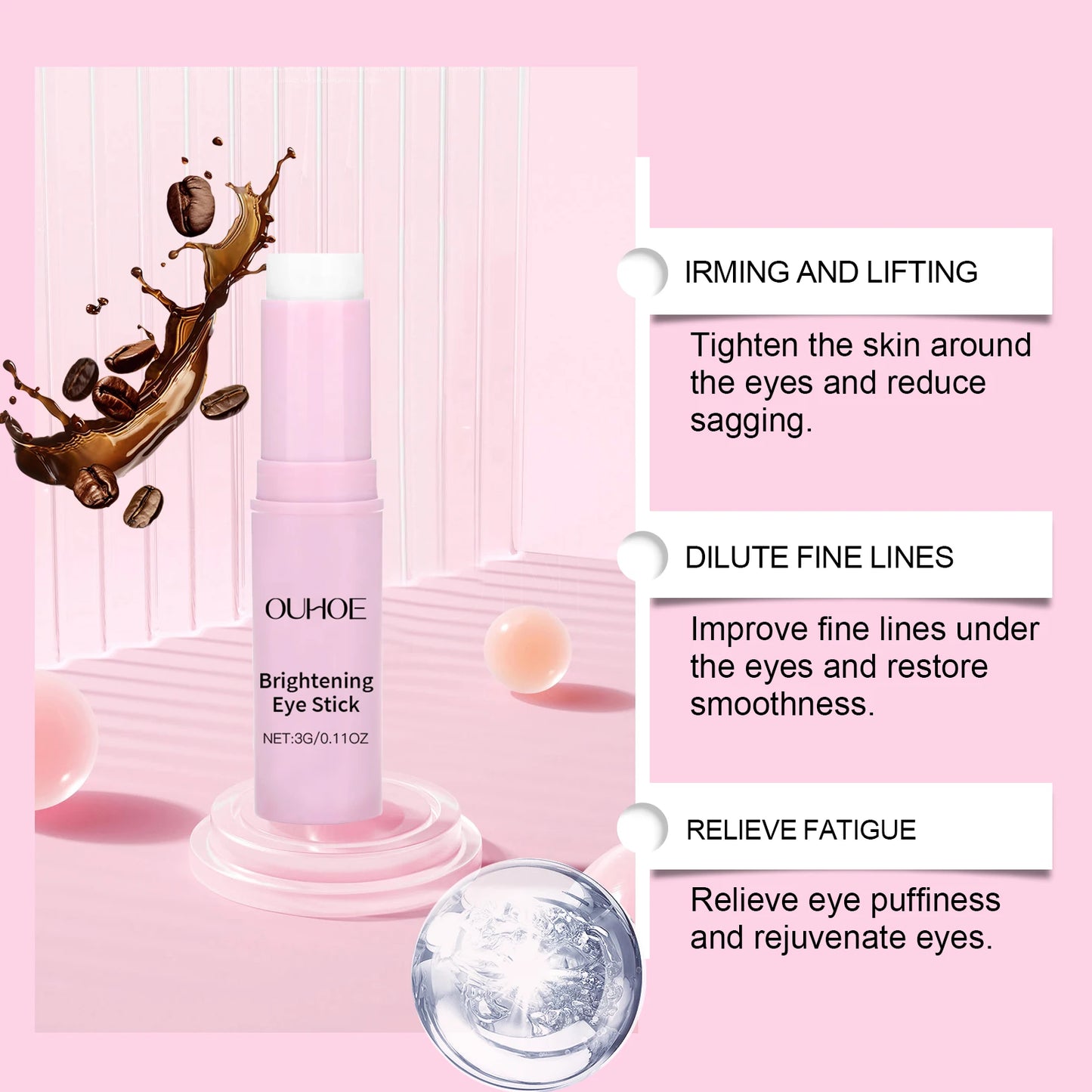 Brightening Eye Cream Stick – Dark Circles, Bags & Fine Lines