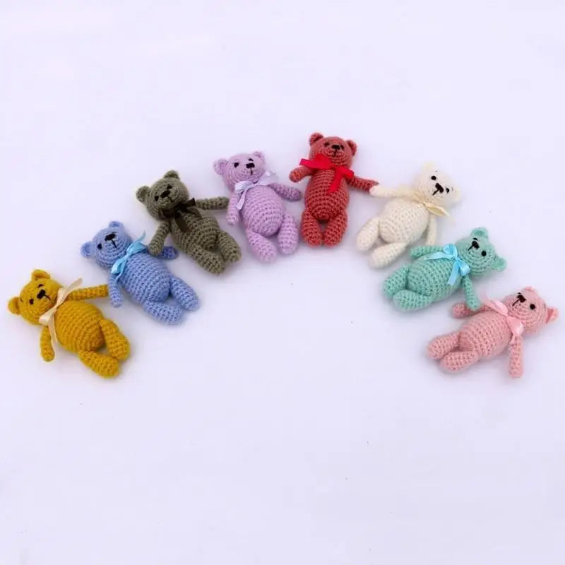 Crochet Bear Newborn Photography Prop | Baby Shower Gift Doll