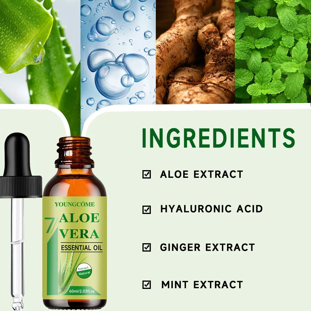 Aloe Vera Essential Oil – Anti-Aging Moisturizing Massage Body Oil Aloe Vera Body Oil Peaceful Pleasures Health and Wellness