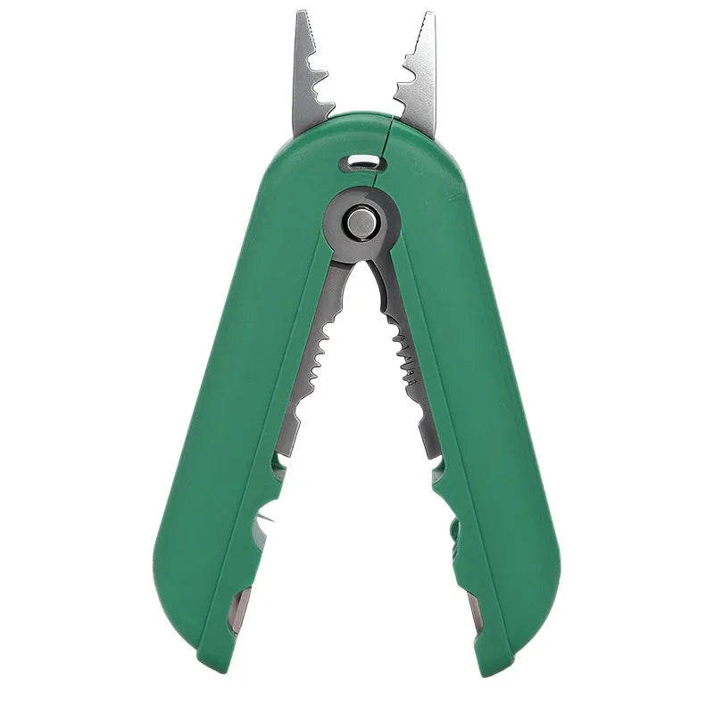 1pcs Mini Multi Function Wire Stripper Pliers Cable Cutter Tool for Electrician Repair Convenient Hand Tools Peaceful Pleasures Health and Wellness green