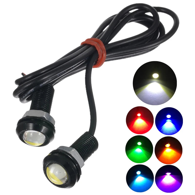 12V LED Eagle Eye Lights Waterproof DRL Reverse Lights – Car Truck