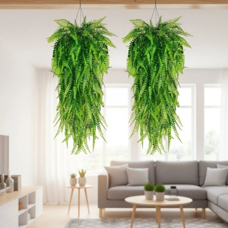 Artificial Hanging Fern Vines – Faux Persian Grass Wall Decor
