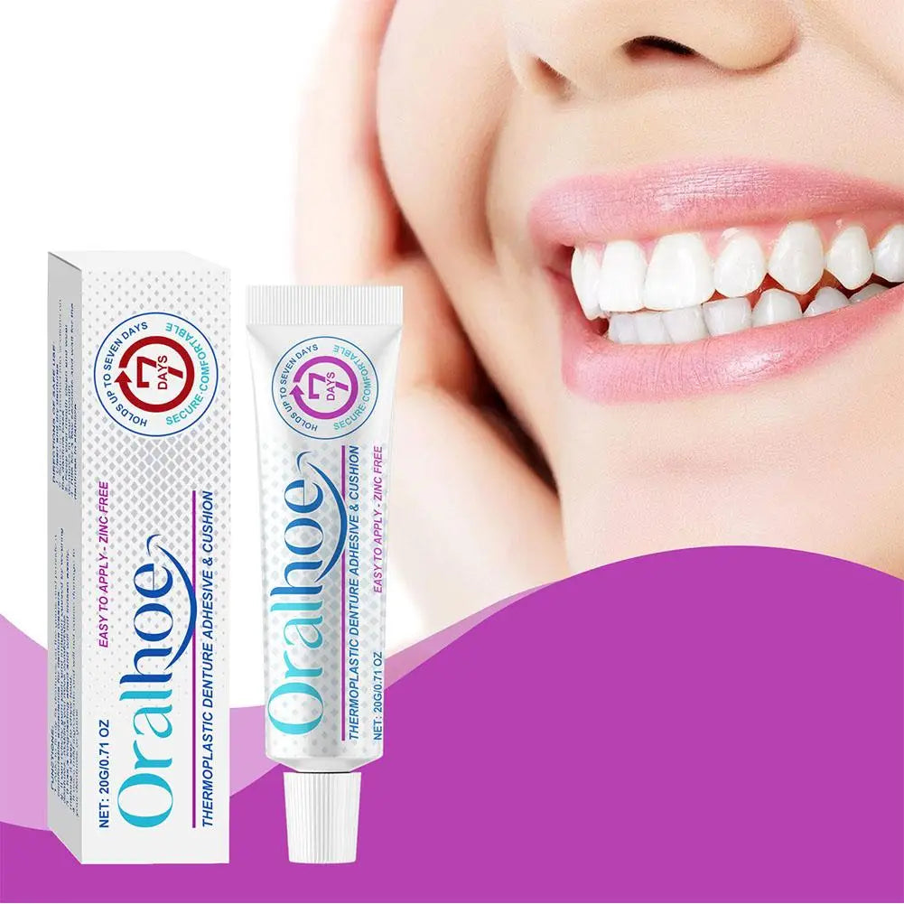 Reusable Thermoplastic Denture Adhesive Silicone Fix Gel 20g