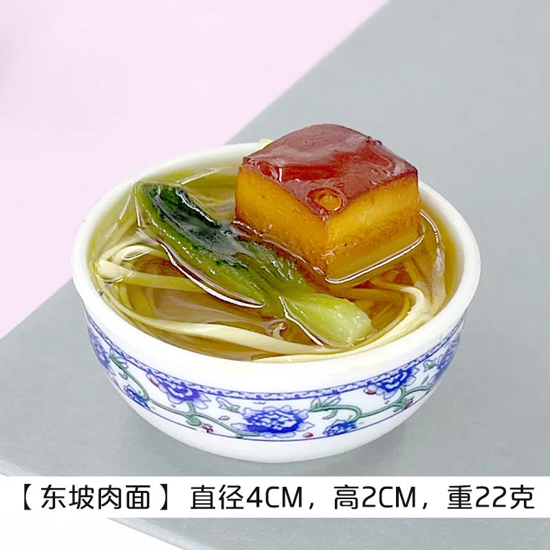 Miniature Chinese Desserts Dollhouse Bowl Food Mini Pretend Doll