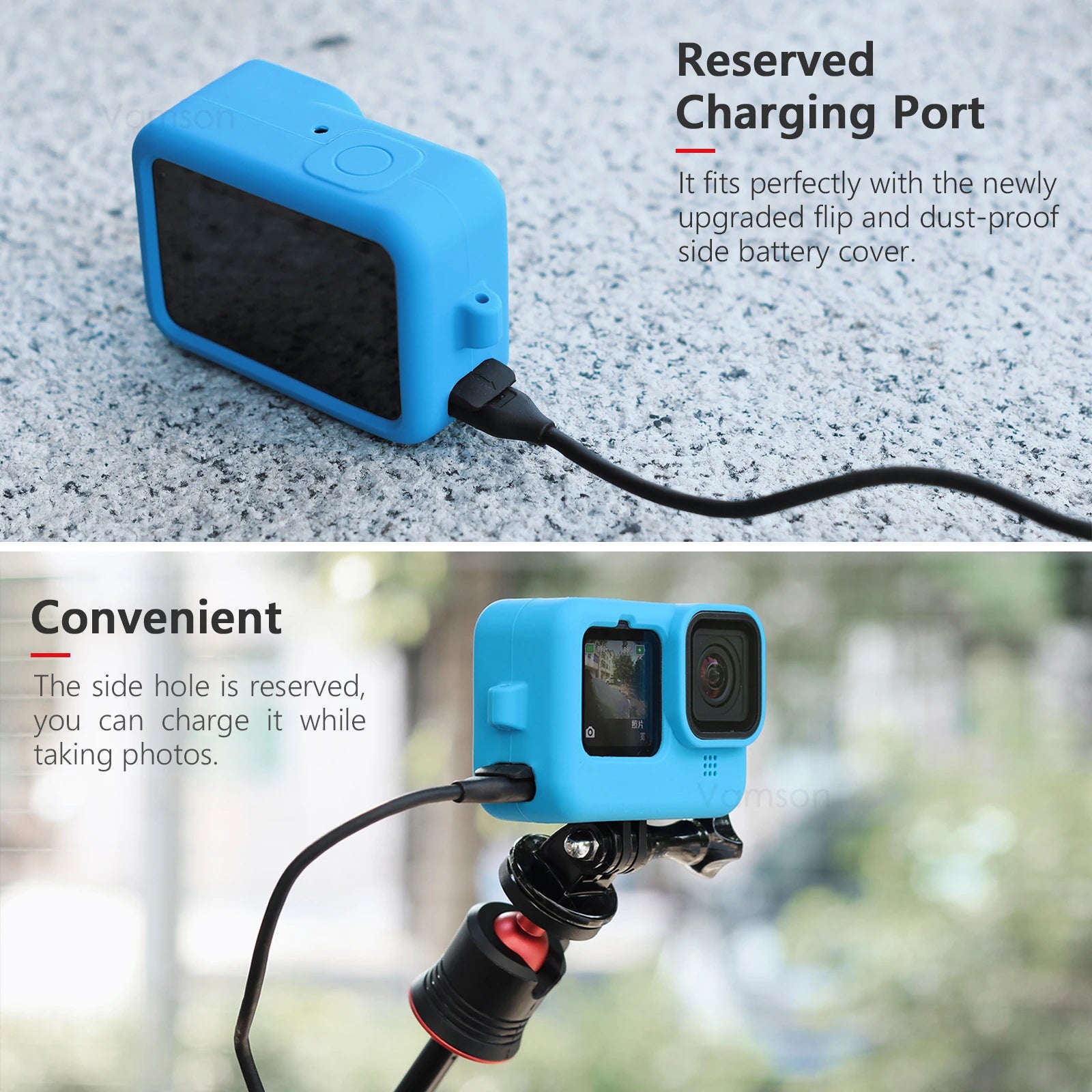 New Soft Silicone Case for Gopro Hero 12 11 10 for Go pro 9 10 11 12 Silicone Protective Full Cover Shell Camera Accessories Peaceful Pleasures Health and Wellness