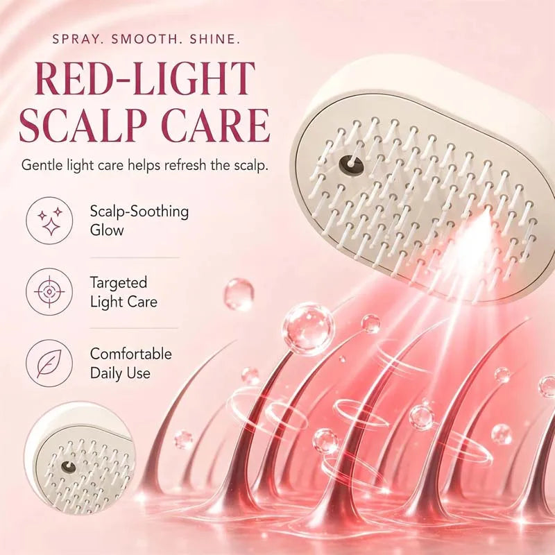 Wholesale Portable Battery USB Atomizing Hair Comb Electric Cushion Brush Self Clean Function Head Massage for Household Hotel Peaceful Pleasures Health and Wellness