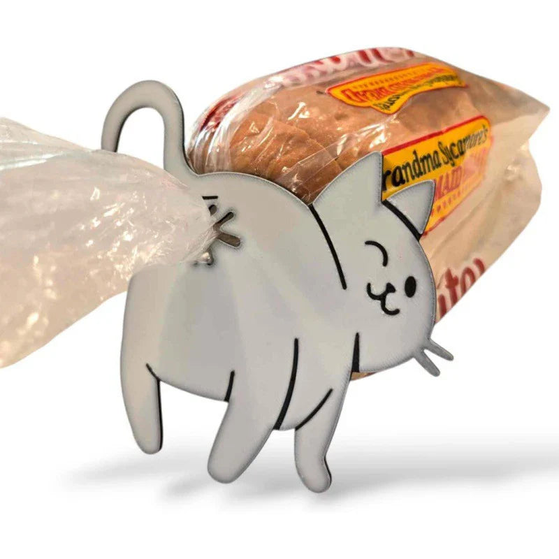 3D Cat Butt Bag Clips 2-Pack | Novelty Kitchen Sealing Clips