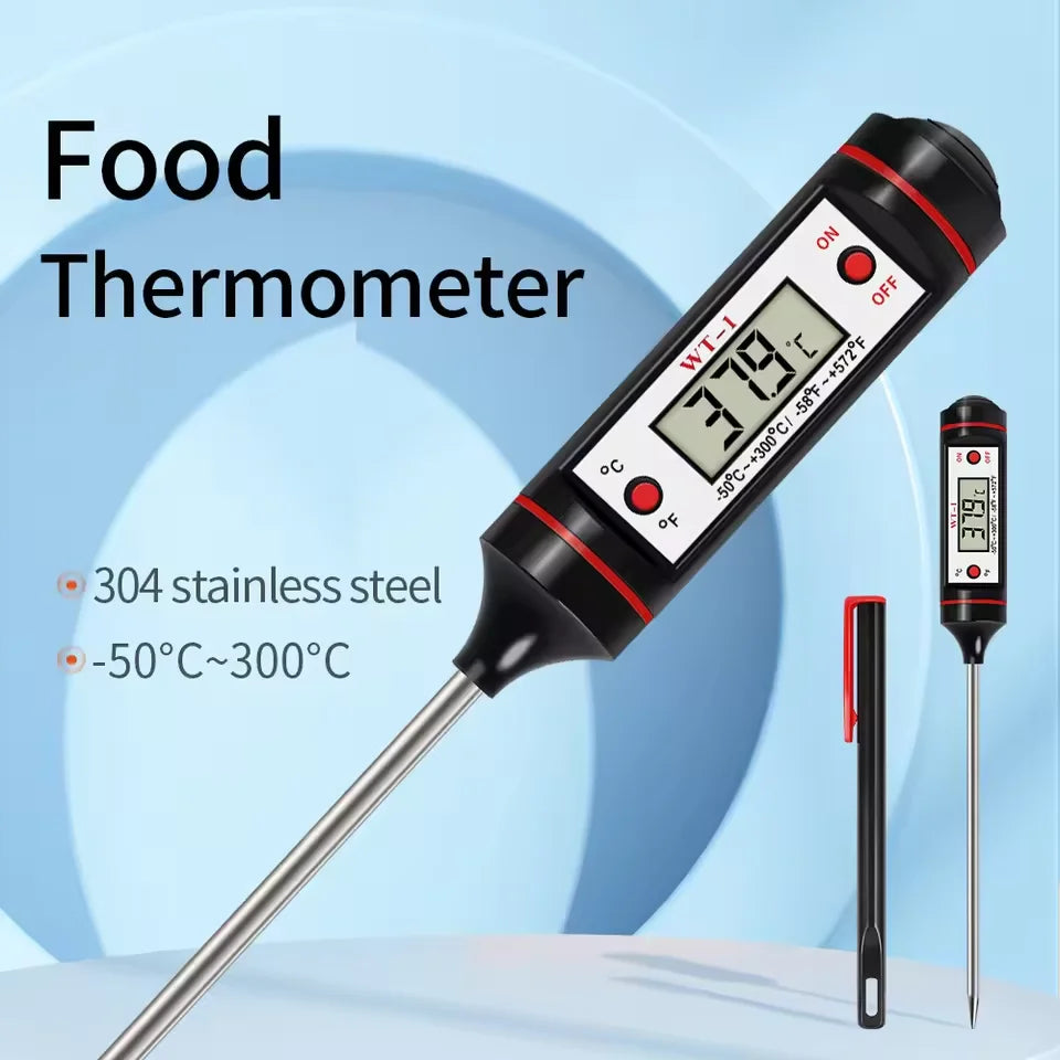 -50-300℃ Digital Food Thermometer For Meat Kitchen Cooking Water Milk Food Probe Temperature Meter BBQ Electronic Oven Tool Peaceful Pleasures Health and Wellness