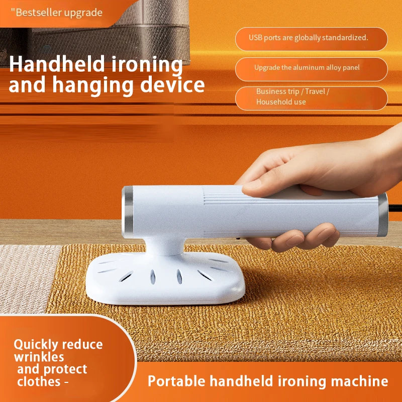 HOMEFISH USB Handheld Garment Steamer 360° Clothes Iron