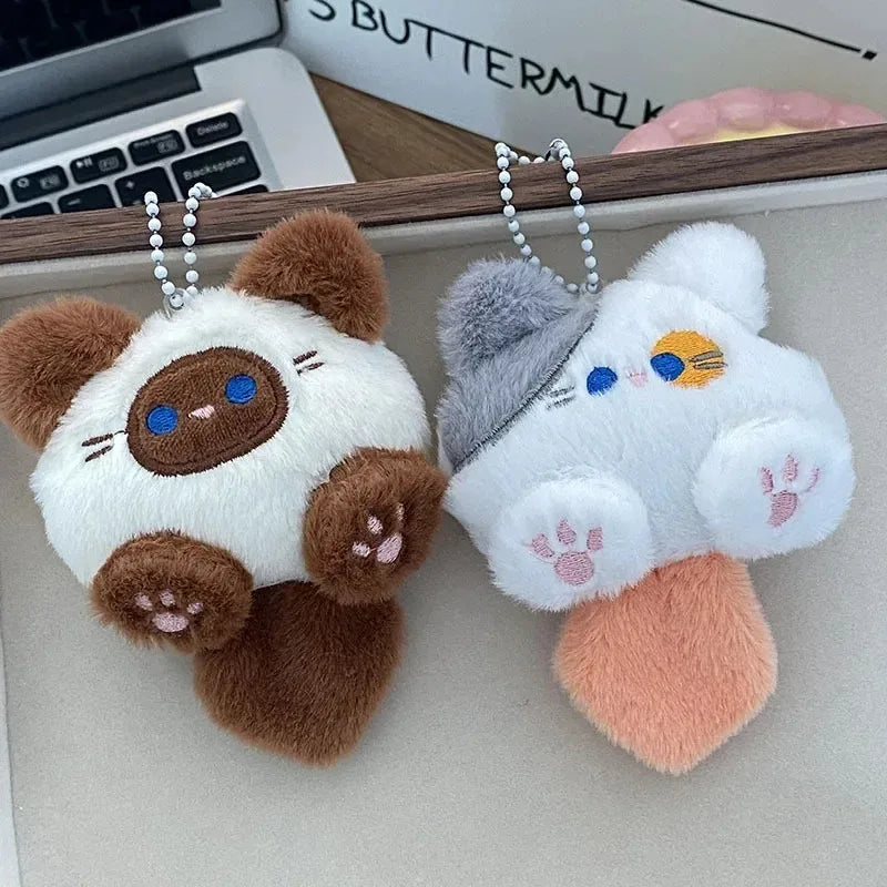 Cute Plush Cat Keychain Pendant – Bag Charm Gift 1–20 Pack